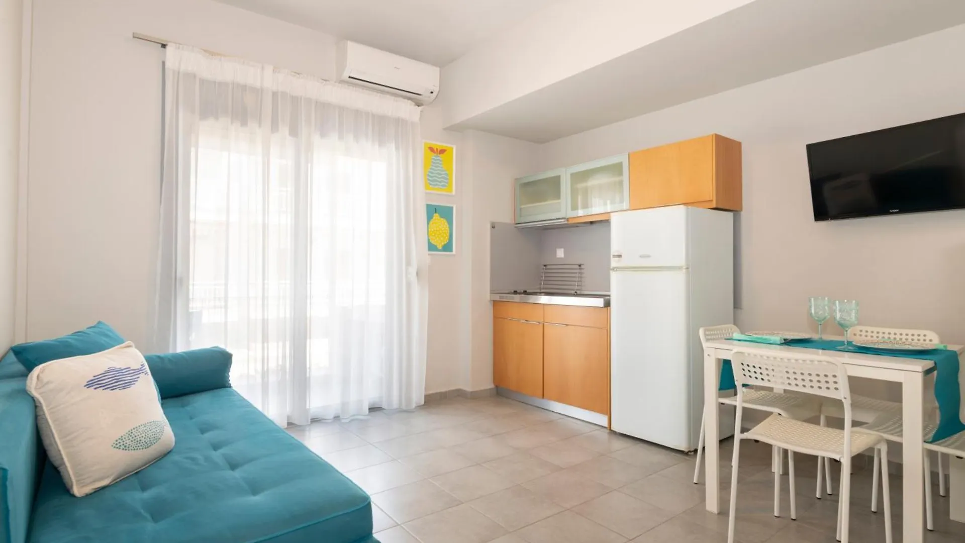 Ammos Seafront Family Apartments Néa Plája Görögország